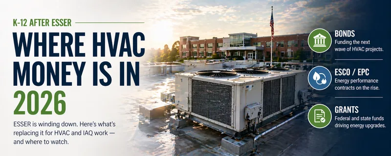 K-12 school HVAC equipment replacement and energy retrofit funding